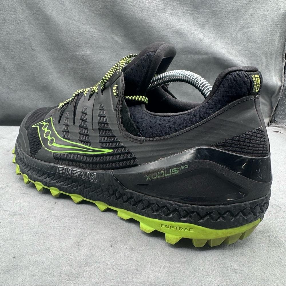 Saucony Xodus ISO 3 Trail Running Shoes Black/Slime Men’s Size 10.5 - Picture 6 of 14